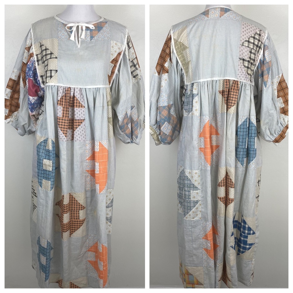 Patchwork Midi Dress